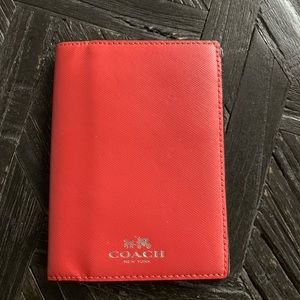 COACH Leather Passport Holder